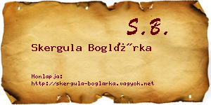 Skergula Boglárka névjegykártya