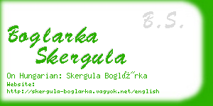 boglarka skergula business card